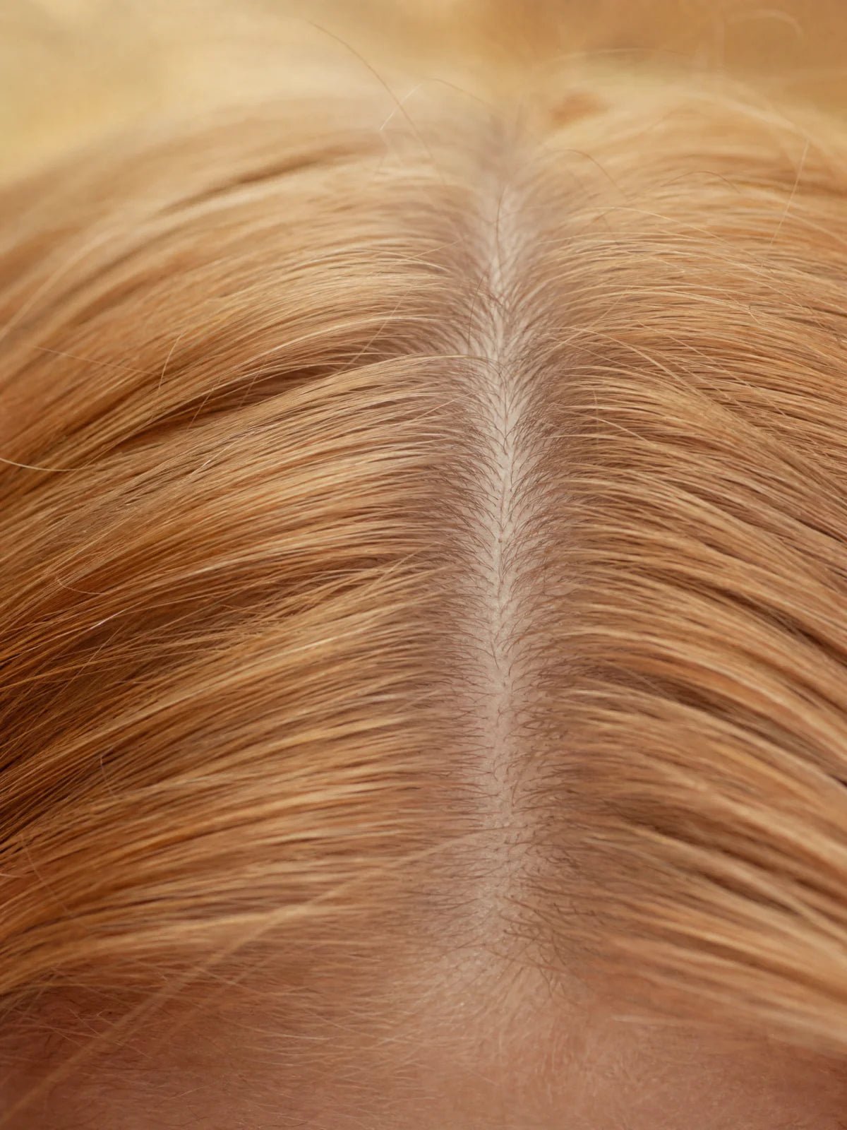 Cuir chevelu régulé - racines blondes saines sans pellicule